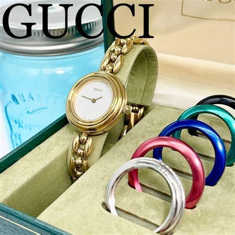 gucci watch that changes colors|gucci change bezel watch.